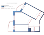 Изготовление планировки помещения с расстановкой мебели в программе AUTOCAD, перепланировка помещения.